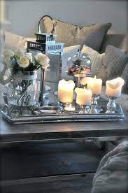 Coffee table tray decor silver. Pin On Kodin Sisustus