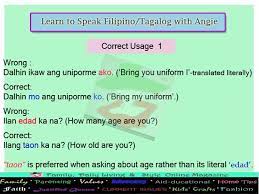 Learn Tagalog Filipino Language Tagalog Learning Language