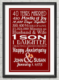 Ruby Hochzeitsgeschenk 40 Hochzeit Jahrestag Von Theartyapples 40th Wedding Anniversary Ruby Wedding Marriage Gifts Couple
