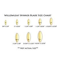 Willowleaf 3 Nickel Spinner Blade 10 Pack Precision Fishing
