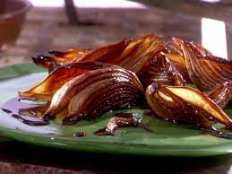 Roasted Balsamic Onions Recipe Balsamic Onions Food Network Recipes Onion Recipes