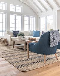 Check out target.com to find furniture & styling ideas to spruce your home. White Sectional Sofa And Navy Accent Chairs The Lilypad Cottage