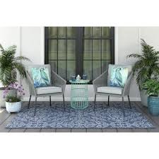 Style Selections Willabrook Set Of 2 Dark Brown Stackable Metal Stationary Conversation Chair S With Light Gray Sling Seat Lowes Com Seating Light Grey Outdoor Furniture Sets