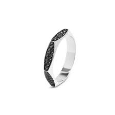Kuololit oval 8x12 4ct moissanite rings for women solid 18k 14k 10k yellow gold solitaire engagement wedding promise jewelry. 0 84 Carat Black Diamond Promise Ring At The Best Price For Sale
