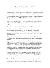 Aici in vale e moara cu noroc. Nuvela Alexandru Lapusneanu Rezumat Pe Capitole