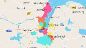 Mit sehenswürdigkeiten, unterkünften und einer adresssuche für kiel. Kiel Postleitzahlen Karte Atlasbig Com