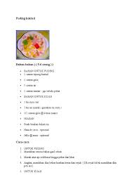 2 tin susu cair 1 tin koktail campur 1/2 susu krimer manis 1 paket sumi jelly se. Puding Koktail