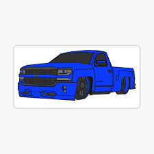 Mi casa y mis trokas tumbadas #takuacheliferp showcase. Chevy Silverado Stickers Redbubble