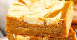 Cream cheese and pumpkin pie come together to take the thanksgiving classic and give it a delightful and delicious swirl. Easy Swirled Pumpkin Cheesecake Bars The Novice Chef