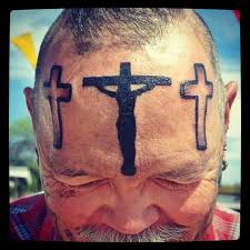 Image result for quirky pylon forehead tattoo
