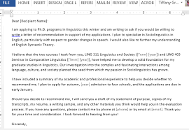 Employers often request references or verify your employment, so if you can offer them a detailed, relevant recommendation with your cover letter, you save them some time and provide context for the qualifications you highlight in your letter and resume. Letter Requesting Graduate School Recommendation Sample For Word