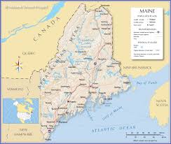 Map Of The State Of Maine Usa Nations Online Project