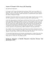 The fea rules are administered by bank negara malaysia (bnm) under the financial services act 2013 and islamic financial services act 2013 to source: Https Www2 Deloitte Com Content Dam Deloitte My Documents Tax My Tax Espresso Impact Of Changes Fea Rules Gst Reporting Pdf
