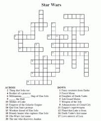 Sci Fi Society Star Wars Crossword Puzzle Crossword Puzzle Star Wars Puzzles Crossword