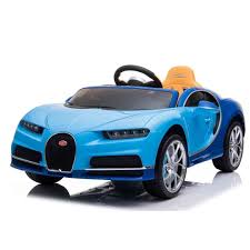 Blue Bugatti Chiron 12v Kids Ride On Car With Remote Control Free Shipping Kids Ride On Bugatti Chiron Bugatti