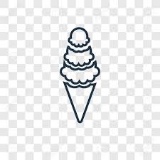 Apple hand drawn fruit outline icon. Images Of Outline Transparent Background Ice Cream Cone Clip Art