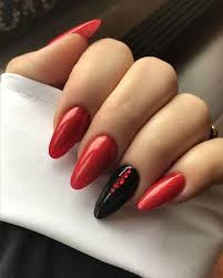 50 Beautiful Nail Art Ideas For Red Manicure In 2020 Red Manicure Red Nails Red And White Nails