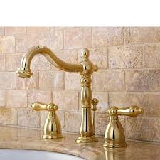Kingston Brass Vintage Polished Brass 2 Handle Widespread Bathroom Sink Faucet With Drain Lowes Com In 2020 Sink Faucets Widespread Bathroom Faucet Brass Bathroom Fixtures