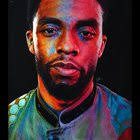 Chadwick Boseman Portait, Me, Colored pencils end markers, 2021 : r/Art