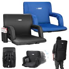 Vivohome Folding Stadium Seat Stool Floor Chair Sofa Camping Bleacher Recliner Stadium Seats Sofa Chair Bleachers