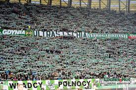 Gdańskie lwy (gedanian lions) budowlani (lucrători în construcții). Lechia Gdansk Legia Warszawa 19 03 2017