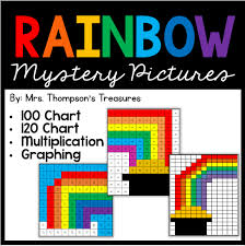 rainbow math mystery pictures mrs thompsons treasures