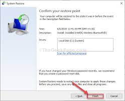 Fix System Restore Failed While Restoring The Directory From The Restore Point