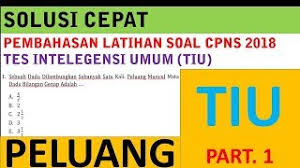 Resiko untuk dipecat sangat kecil sekali. Pembahasan Latihan Soal Cpns 2018 Tes Intelegensi Umum Peluang Youtube