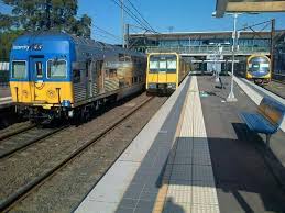 Cityrail Double Deck Interurban Suburban Carriages Emu V T H Set Sydney City Train New South Wales