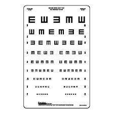 Actual Snellen Tumbling E Chart Edtrs Chart Landolt C Chart