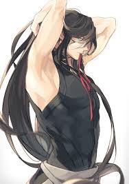 Long hair is a hair length where hair passes over from shoulder length. Tkrb Izumi Anime Long Hair Touken Ranbu Anime Guy Long Hair