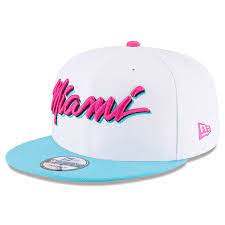 Men S Miami Heat New Era White Nba City Series Original Fit 9fifty Snapback Adjustable Hat Miami Heat New Era Adjustable Hat