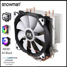 For amd users, just pull out the stock cooler and replace with the new one without removing the bracket. Snowman Cpu Air Cooler For Intel Amd Am4 Snowman T4 T6 Rgb Fans Shopee Philippines