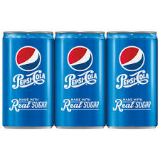 Pepsi Real Sugar 6pk 7 5 Fl Oz Mini Cans In 2020 Pepsi Pepsi Cola Diet Pepsi