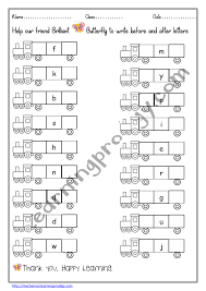 Have your class line up outside the classroom and enter one at a time. Nursery English Worksheets Archives Learningprodigy