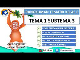 Check spelling or type a new query. Rangkuman Tematik Kelas 6 Tema 1 Subtema 3 Pembelajaran 1 2 3 4 5 Dan 6 Youtube