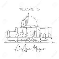900 x 675 jpeg 112 кб. Single Continuous Line Drawing Al Aqsa Mosque Landmark Holy Royalty Free Cliparts Vectors And Stock Illustration Image 156468836