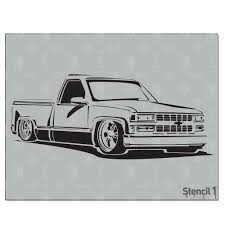 Free Free 192 Svg Lowered Truck Outline SVG PNG EPS DXF File