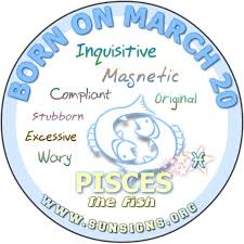 If possible wait until the 25th before making decisions or committing yourself. March 20 Zodiac Horoscope Birthday Personality Sunsigns Org