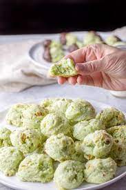 This Is My Delicious Melt In Your Mouth Moist Soft Cream Cheese Pistachio Cookies Recipe For Everyone To Enjoy Pistachio Recipes Pistachio Cookies Recipes