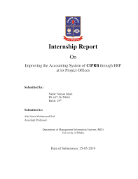 Pramod shah mba intern trainee to understand the malaysian business market. Pdf Mba Internship Report Improving The Accounting System Of Ciprb Through Erp At Its Project Offices University Of Dhaka