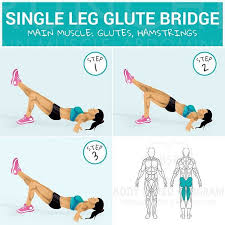 Bodyshredprogram Com On Instagram Double Tap If You Want More Exercise Explanations Single Leg Glute Bridge Ma Single Leg Glute Bridge Glute Bridge Glutes