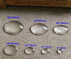 100pcs Lot Clear Ellip Glass Cabochon 7 Size 13 18mm 18 25mm 20 30mm Time Precious Stones Diy Jewelry Accessories
