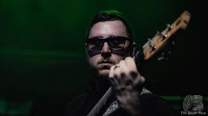 She desired, she admired, the one-eyed serpent with vein attire.” 🦇👁🐍🦇  The bassist of Haunter (@hauntermusic666 ) Jacob Stone. 🦇🎸🦇 🦇📸🦇:  Anthony Rivera of The Devils Reel (@thedevilsreel ) #haunter #bass #bassist  #