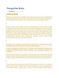 Jika dilihat lebih dekat, kertas yang berbahan pulp ini lebih berwarna putih bersih dan tidak mudah rusak atau sobek. Pengertian Buku