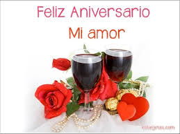Feliz Aniversario Mi Amor Rosas Plantilla De Casa Feliz Aniversario Mi Amor