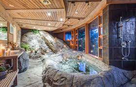 It's ideal to create a relaxing atmosphere when spending time in the sun. Rustic Bathroom Ideas Inspired By Nature S Beauty
