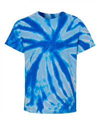 Glow In The Dark Tie Dye T Shirt Bright Blue Light Blue Brunson Elementary Family Crew