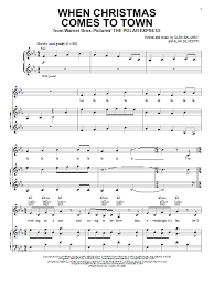 When Christmas Comes To Town Sheet Music By Glen Ballard For Piano Keyboard And Voice Noteflight Marketplace