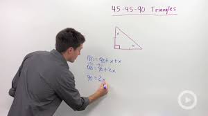 The worksheets are offered in developmentally appropriate versions for kids of different ages. 45 45 90 Triangles Concept Geometry Video By Brightstorm